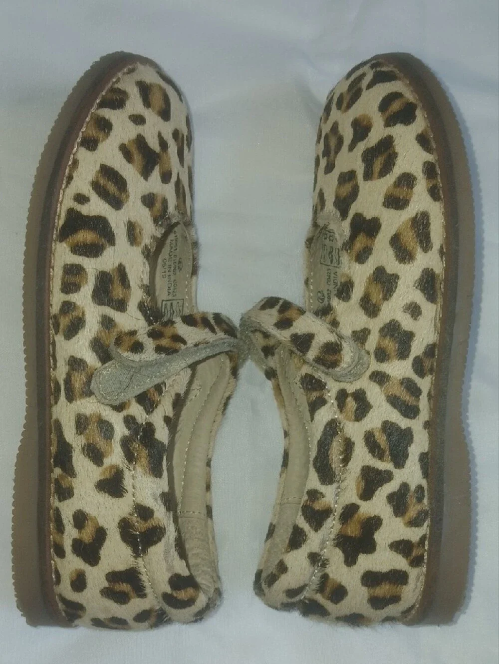 Leopard Print Mary Jane Girls' Dress Shoes - Beige Brown